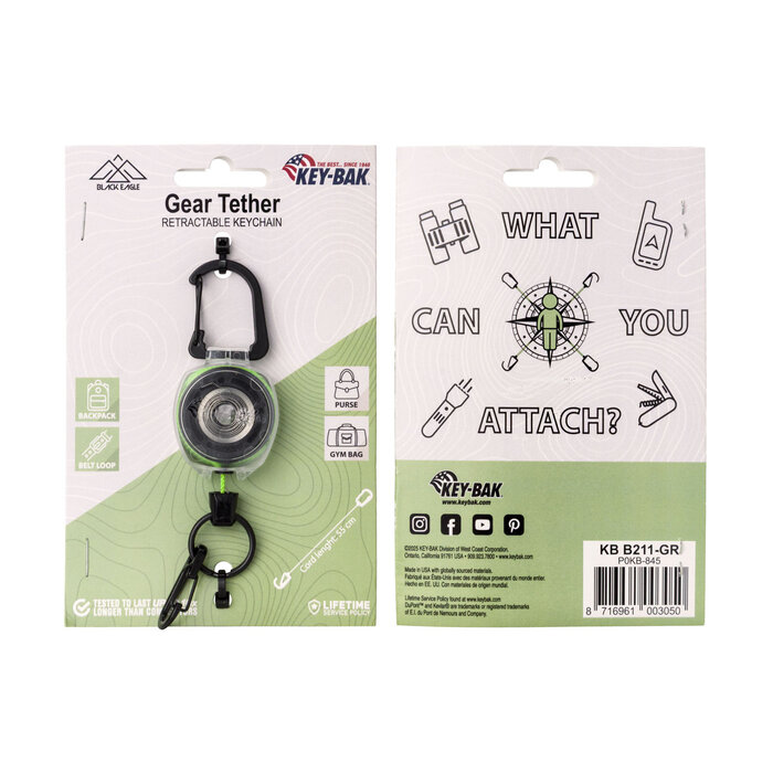 Key-Bak Key-Back - Attache pour équipement - Vert
