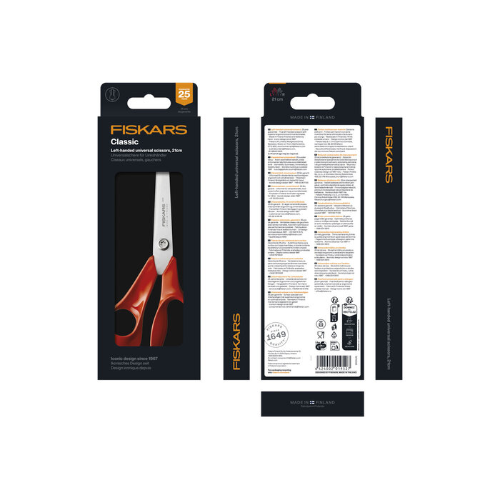 Fiskars Fiskars - Ciseaux universels Gaucher - Classic