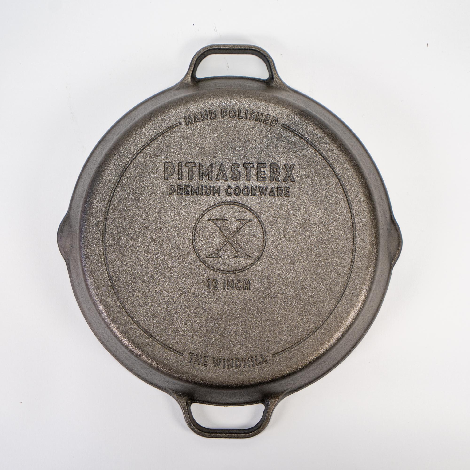 The Windmill The Windmill - PitmasterX X002 - Mirror Polished Skillet with 2 handles