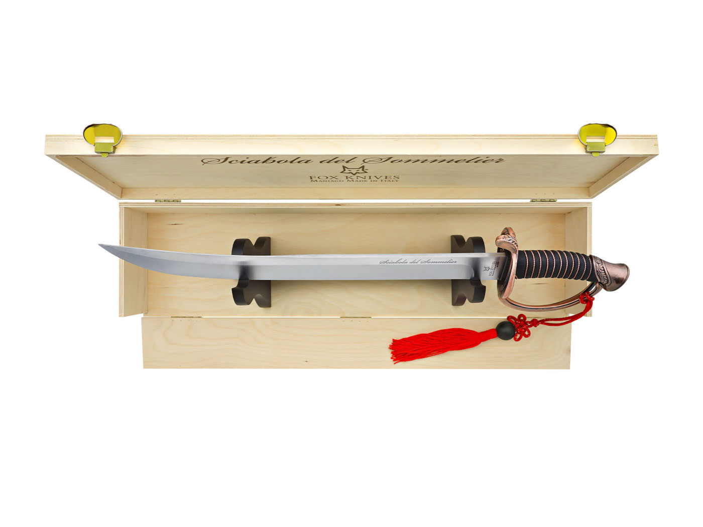 Due Cigni Coltellerie FOX - Champagne Sword - Bronze Black