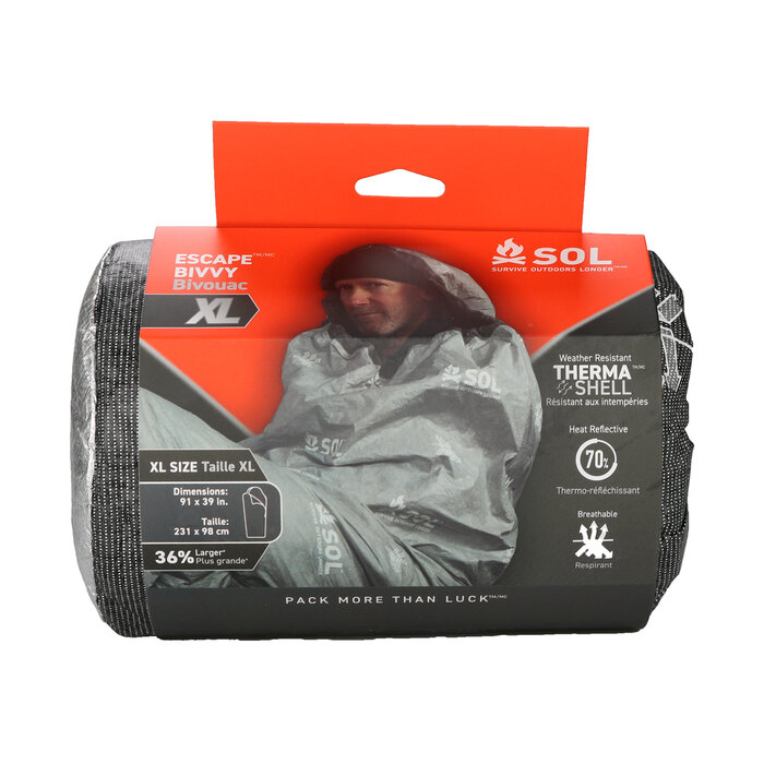 Sol SOL - Escape Bivvy avec capuche XL - Gris