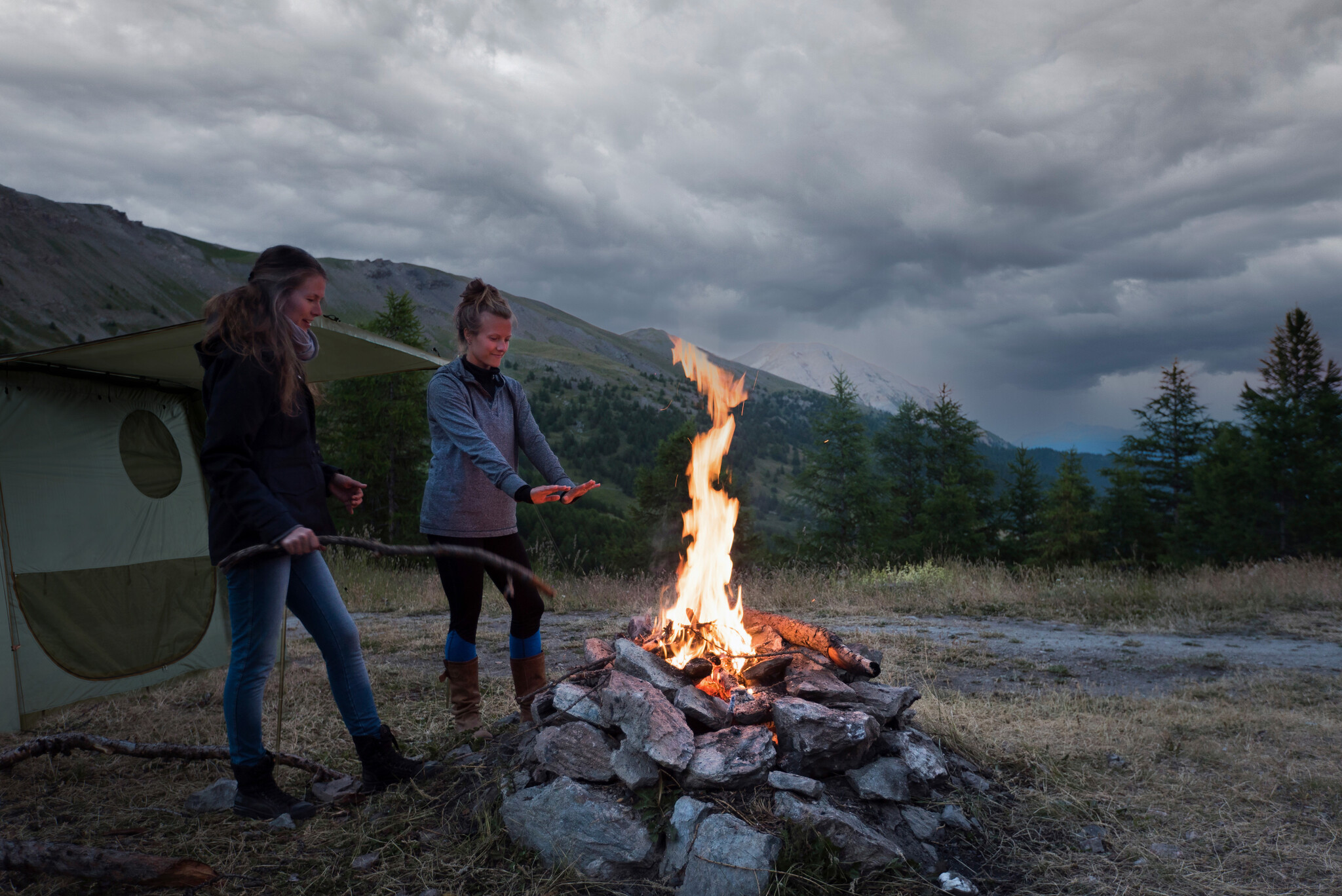 Alpino Camping Alpino Camping - Zelt Nadette - Baumwolle - Safran - 2 bis 3 Personen.