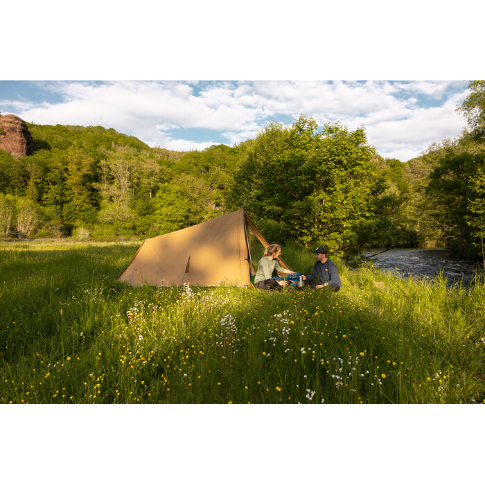 Alpino Camping Alpino Camping - Zelt Hoggar - Baumwolle - Safran - 2 bis 3 Personen.