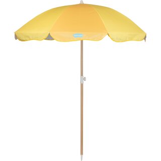 Waimea® Waimea - Tiltable Beach Umbrella - 200 cm - Oliana - Ochre Yellow/Yellow