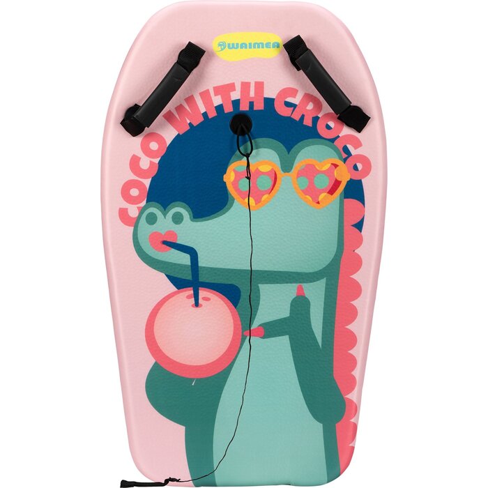 Waimea® Waimea - Bodyboard met handgrepen - EPS Print - 80 cm - Makani - Roze/Groen