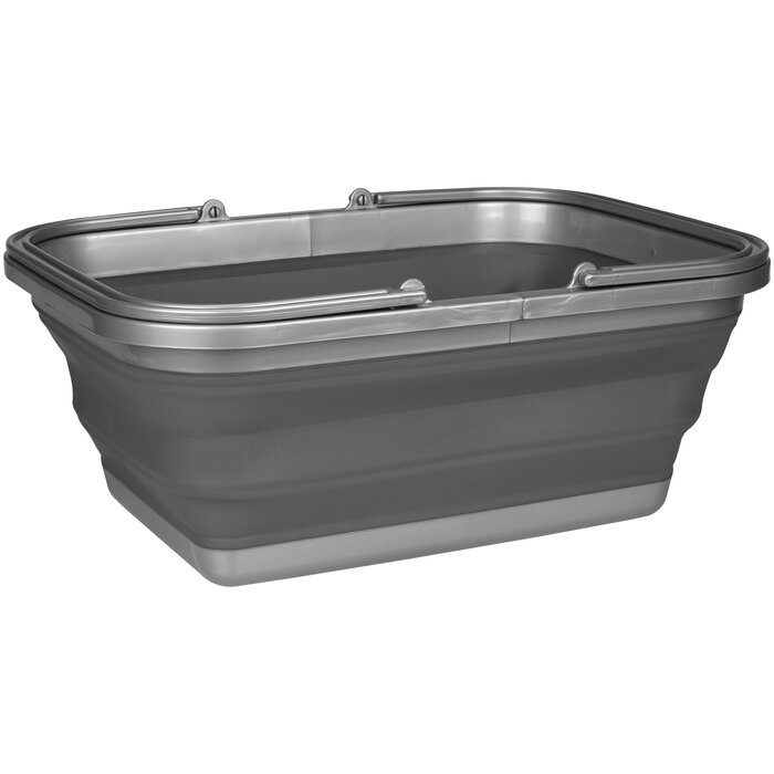 OTRS® OTRS – Spülbecken – faltbar – 16 Liter – Grau/Anthrazit