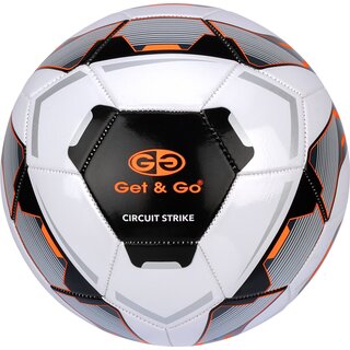 Get & Go® Get & Go - Football taille 5 - Circuit Strike - Blanc/Noir