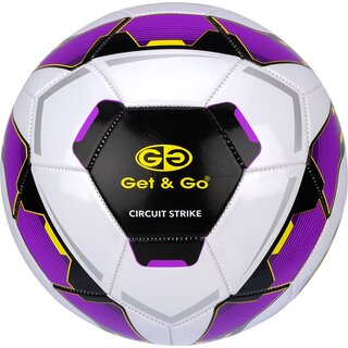 Get & Go® Get & Go - Soccer Size 5 - Circuit Strike - White/Purple
