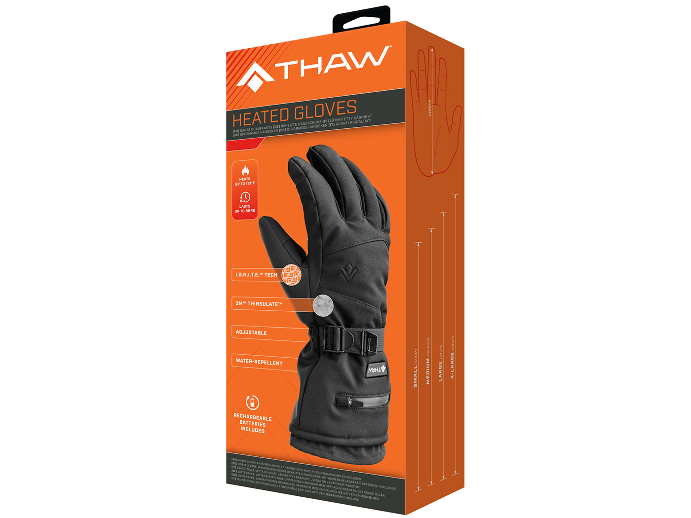 Thaw Thaw - gants chauffants - M