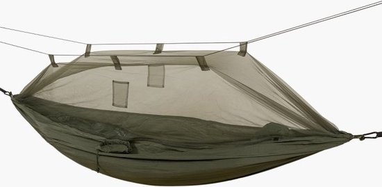 Highlander Highlander – Crusader Trekking-Hängematte mit Tarp und Moskitonetz – Olivgrün