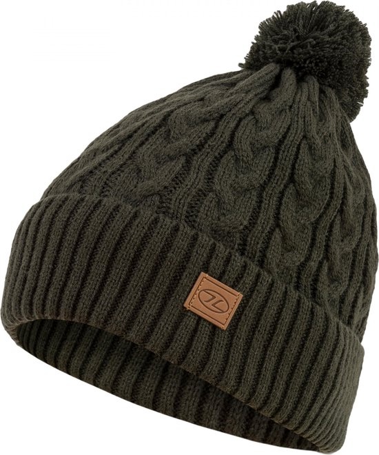 Highlander Highlander - Beira Lined Bobble Hat - Olive