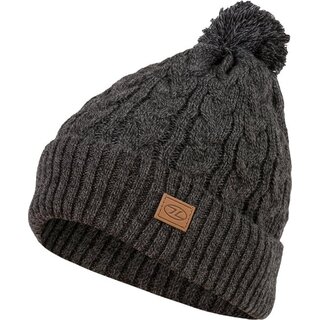 Highlander Highlander - Beira Lined Bobble Hat - Charcoal Marl