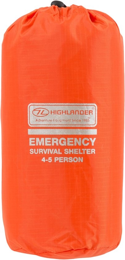 Highlander Highlander – Notzelt Emergency Survival Shelter für 4–5 Personen – Orange