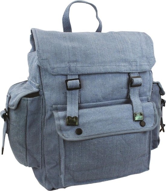 Highlander Highlander - Large Webbing Backpack Retro Rugzak - Blauw