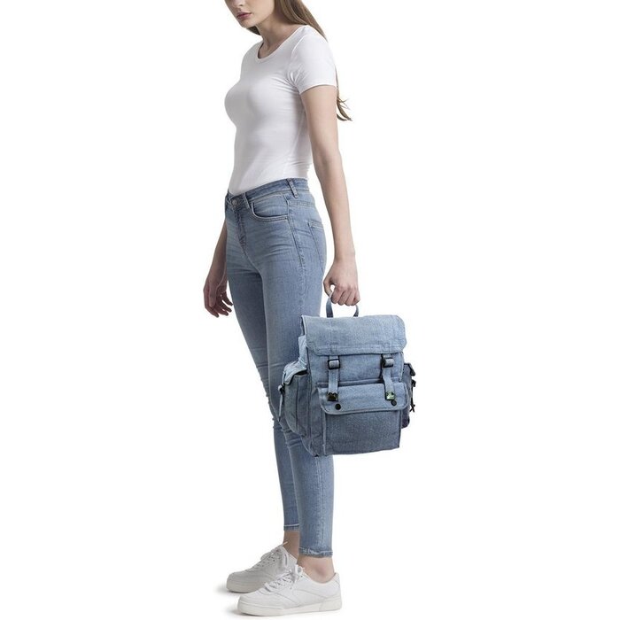 Highlander Highlander - Grand sac à dos rétro en toile - Bleu