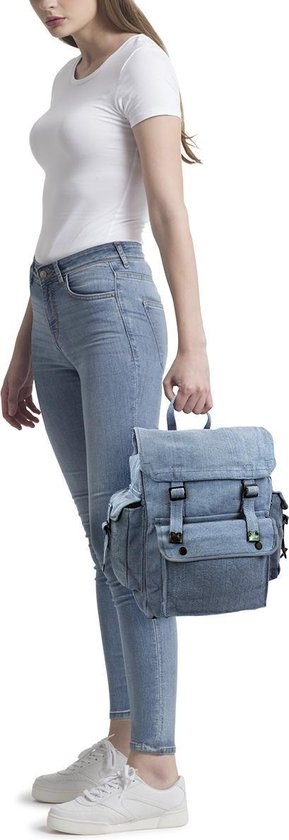 Highlander Highlander - Grand sac à dos rétro en toile - Bleu