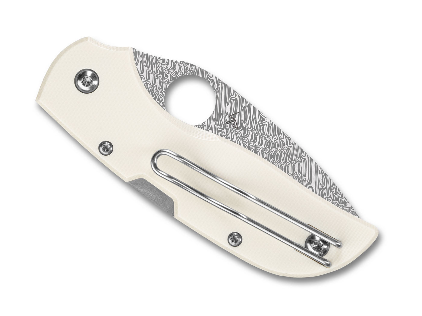 Spyderco Spyderco - Chaparral - Ivory - G-10 Damasteel PE