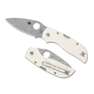 Spyderco Spyderco - Chaparral - Ivory - G-10 Damasteel PE