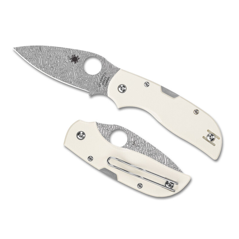 Spyderco Spyderco - Chaparral - Ivory - G-10 Damasteel PE