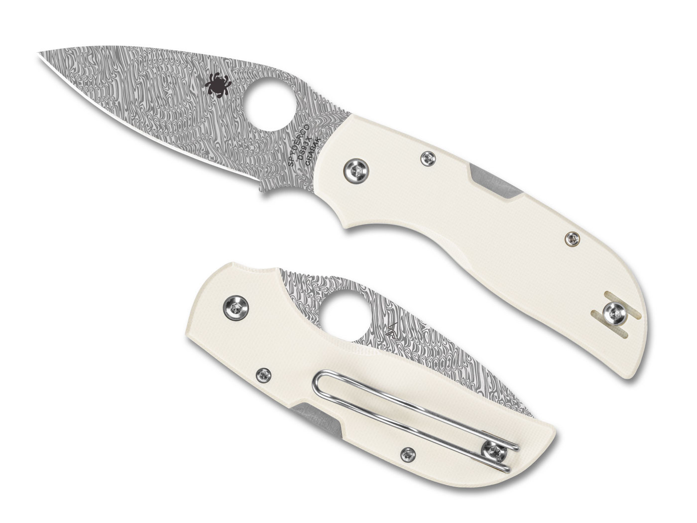 Spyderco Spyderco - Chaparral - Ivory - G-10 Damasteel PE