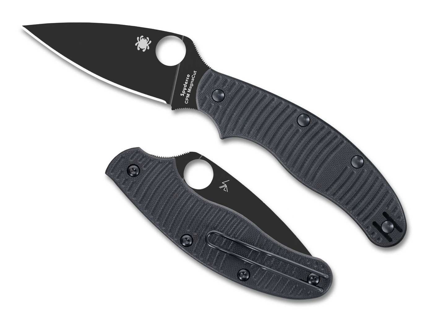 Spyderco Spyderco - UK Penknife - Salt Blk - G-10 CPM - MagnaCut - Blk Blade PE