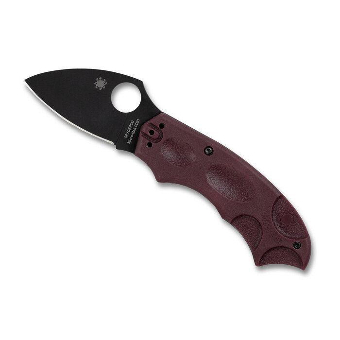 Spyderco Spyderco - Meerkat Lightweight - Burgundy - CTS-PD#1 Blk Blade PE