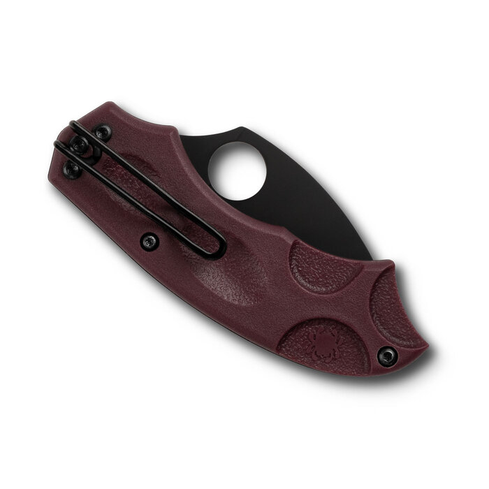Spyderco Spyderco - Meerkat Lightweight - Burgundy - CTS-PD#1 Blk Blade PE