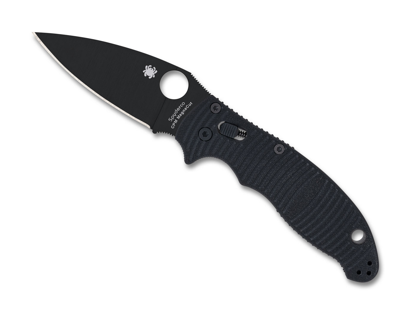Spyderco Spyderco - Manix 2 - Salt Black/Black - G-10 CPM MagnaCut - PE