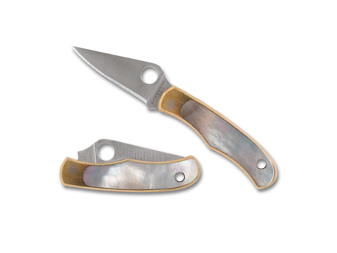 Spyderco Spyderco - Bug - Nickel Silver - Abalone - 12c27 - PE