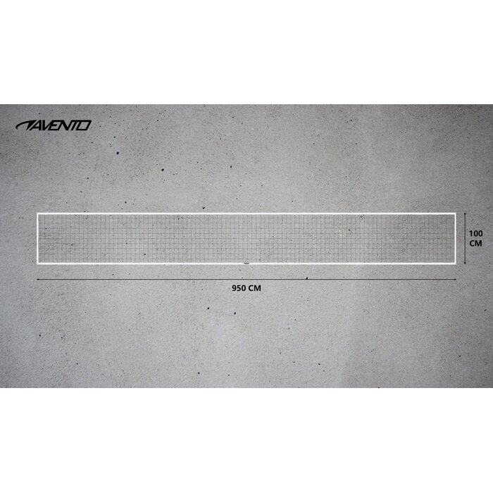 Avento® Avento - Filet de volley-ball 9,5 x 1,0 mètre - Noir/Blanc