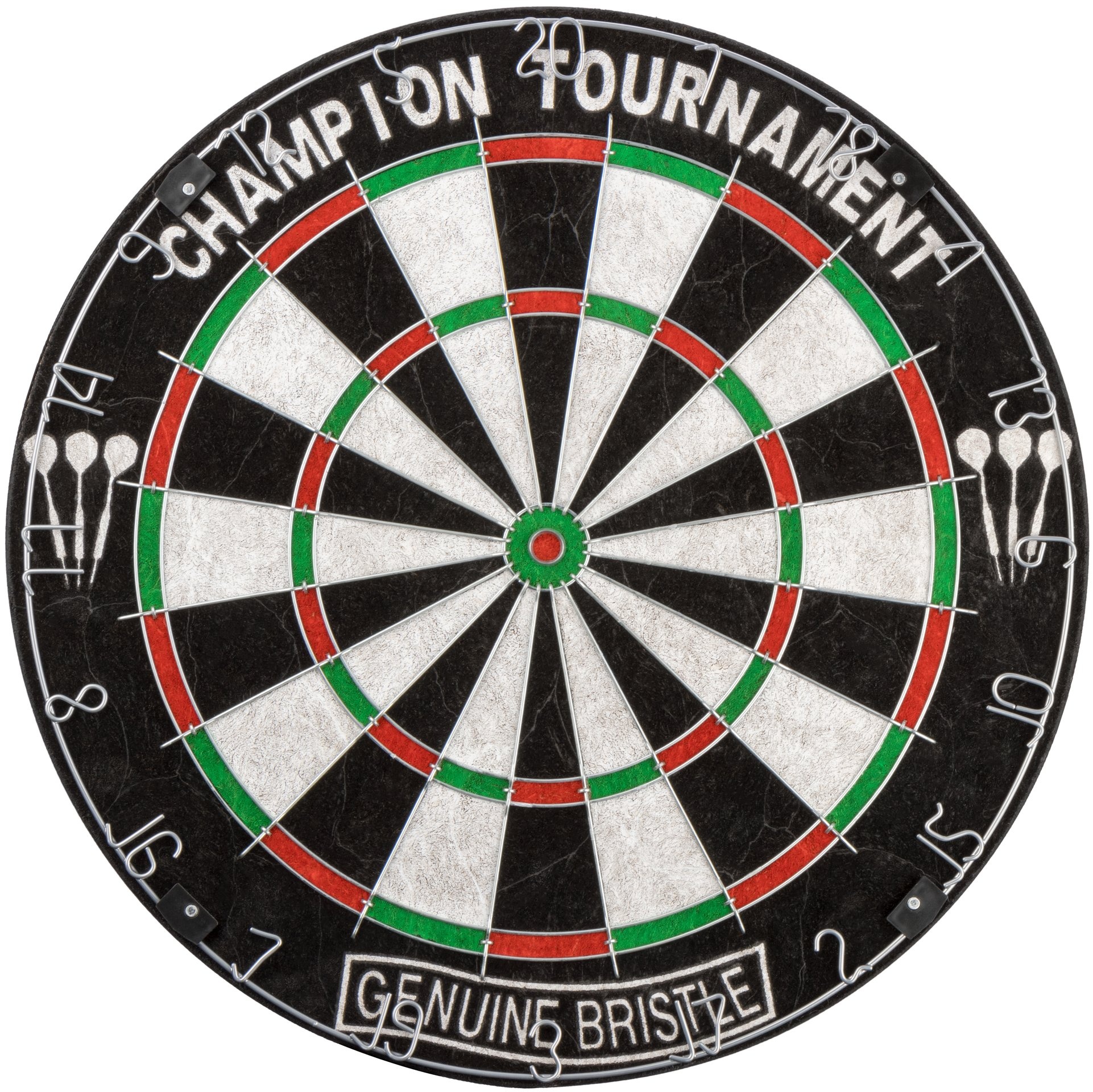 Faver® Faver - Sisal Dartboard - Classic - Black/Red
