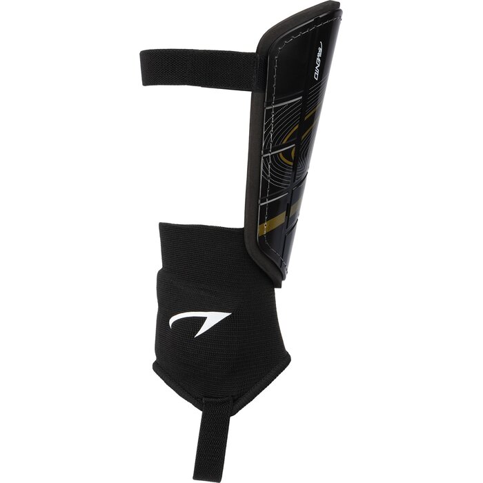 Avento® Avento - Protège-tibias avec chaussette - Double Tack - Noir/Or