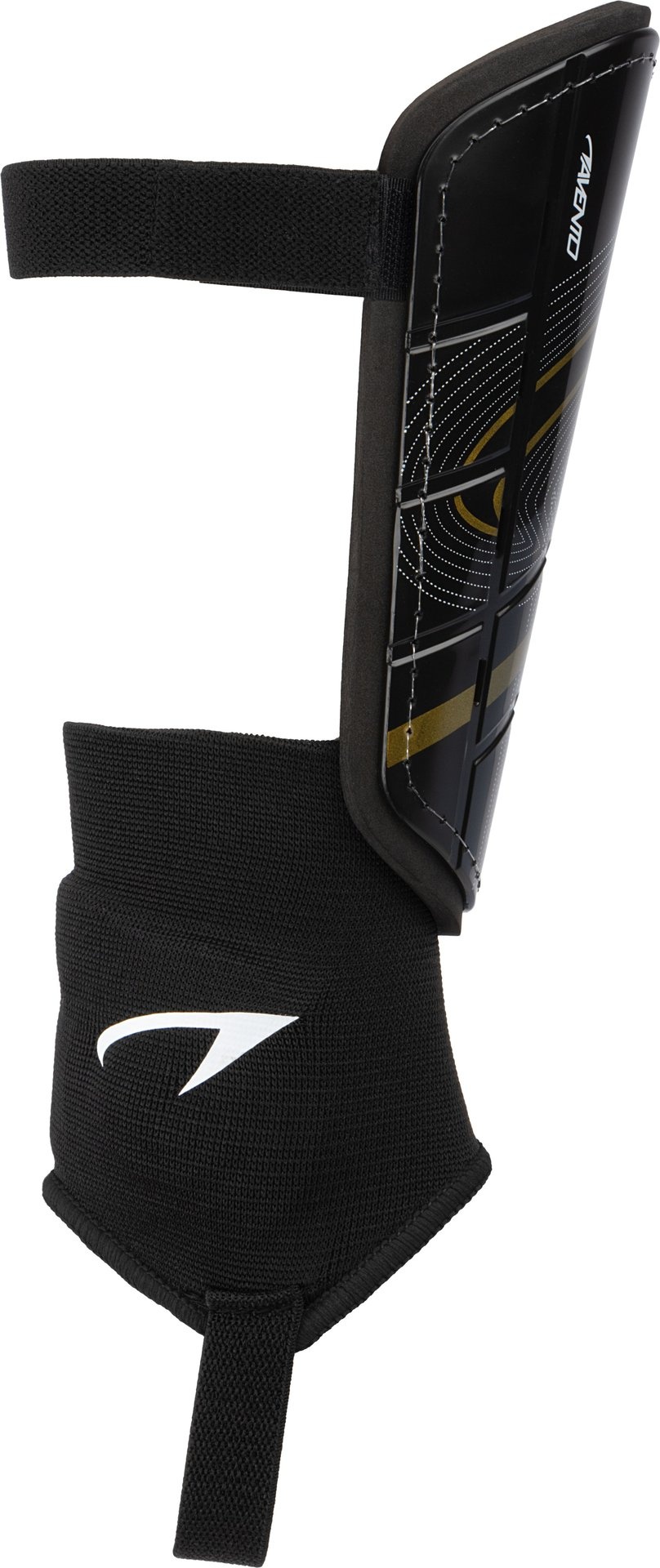 Avento® Avento - Shin Guards with Ankle Socks - Double Tack - Black/Gold