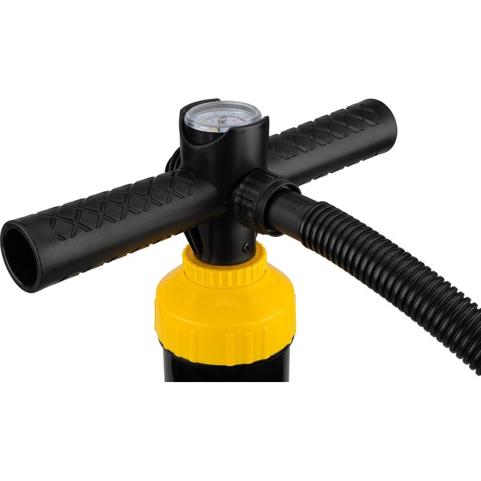 Abbey Camp® Abbey Camp – Hochdruck-Handpumpe – Einfach-/Doppelwirkung – PERTH-1800 – Schwarz/Gelb