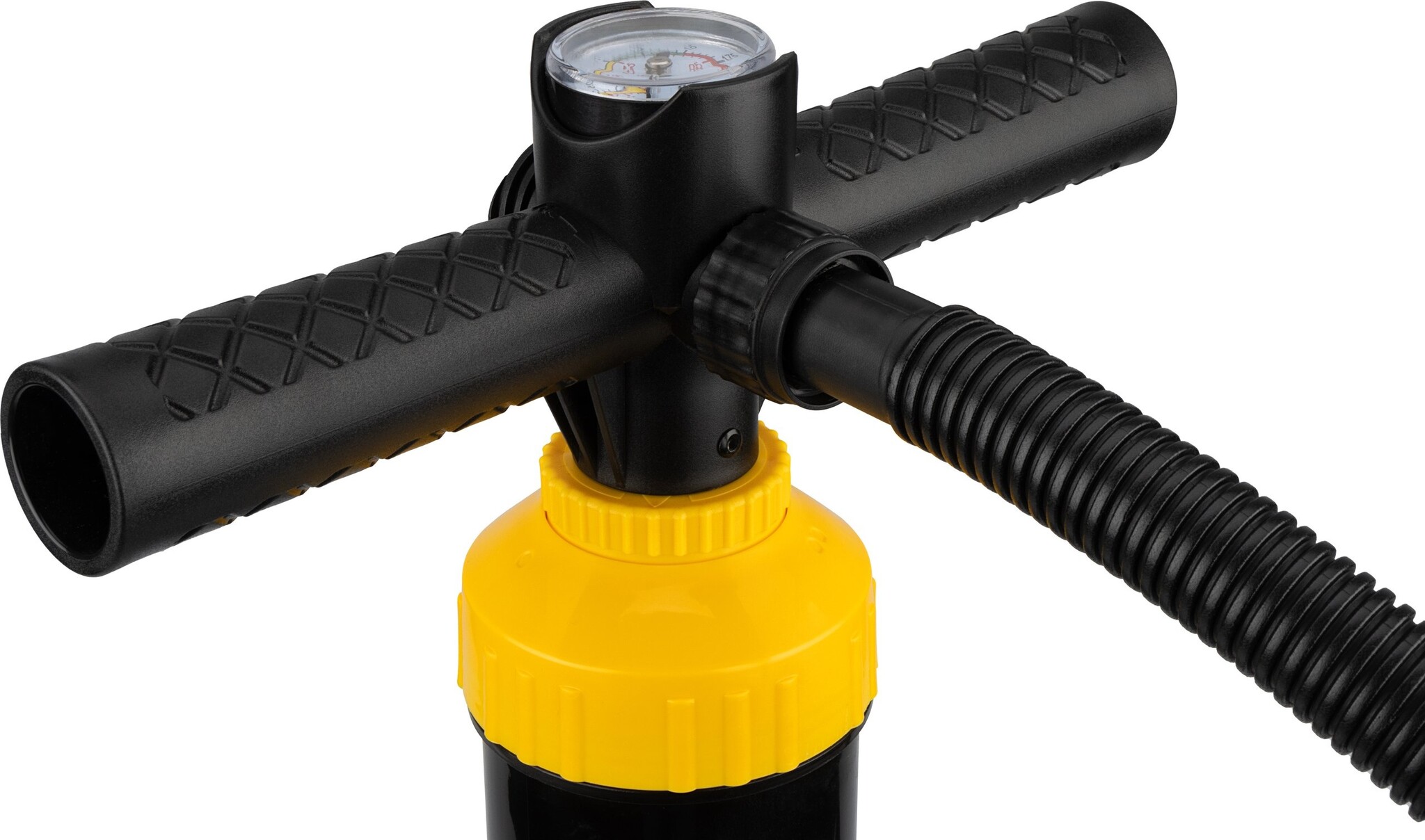 Abbey Camp® Abbey Camp - High Pressure Hand Pump - Single/Double Action - PERTH-1800 - Black/Yellow