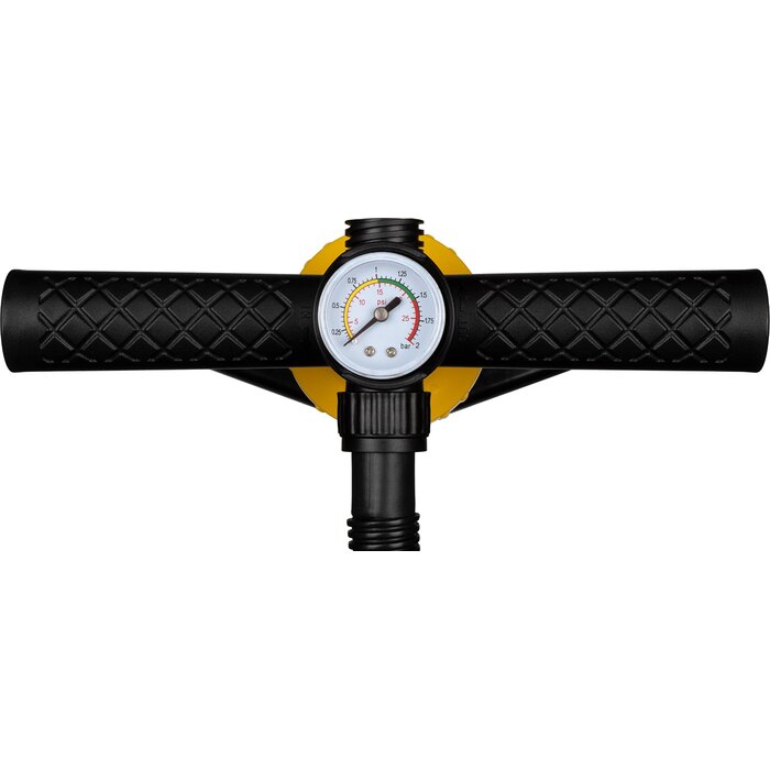 Abbey Camp® Abbey Camp - Hoge Druk Handpomp - Single/Double Action - PERTH-1800 - Zwart/Geel