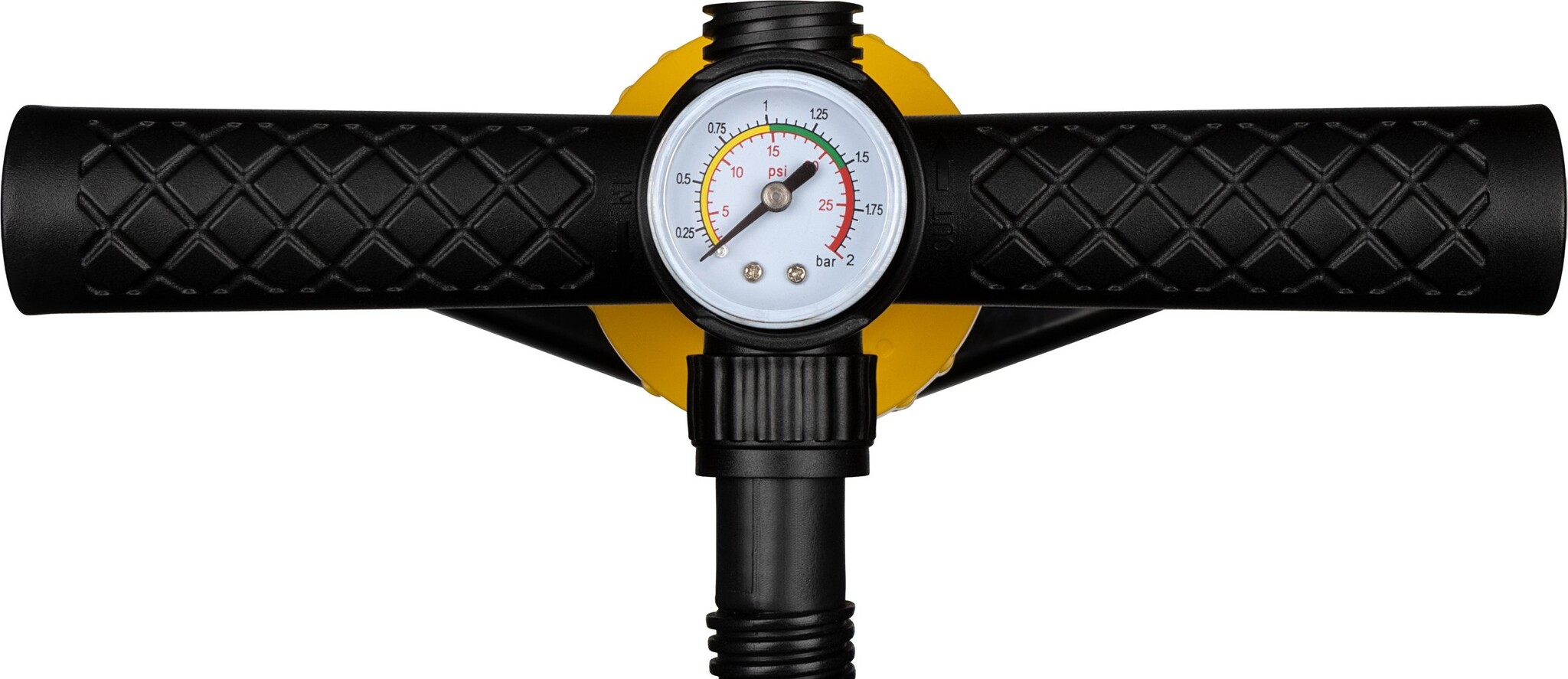 Abbey Camp® Abbey Camp - Hoge Druk Handpomp - Single/Double Action - PERTH-1800 - Zwart/Geel