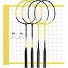 Get & Go® Get & Go - Badminton Spel Set - 4 Spelers - Zwart/Geel