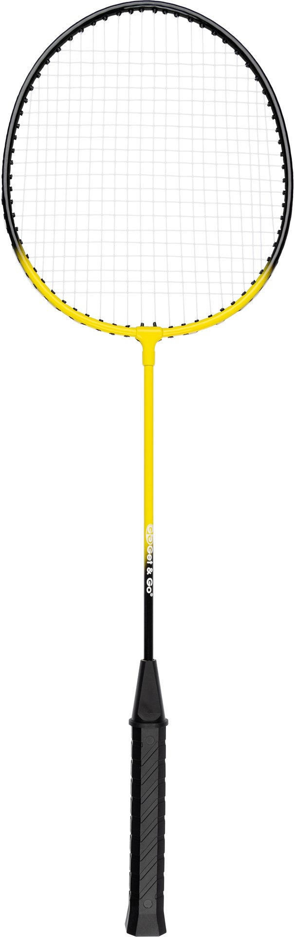 Get & Go® Get & Go - Set de badminton - 4 joueurs - Noir/Jaune
