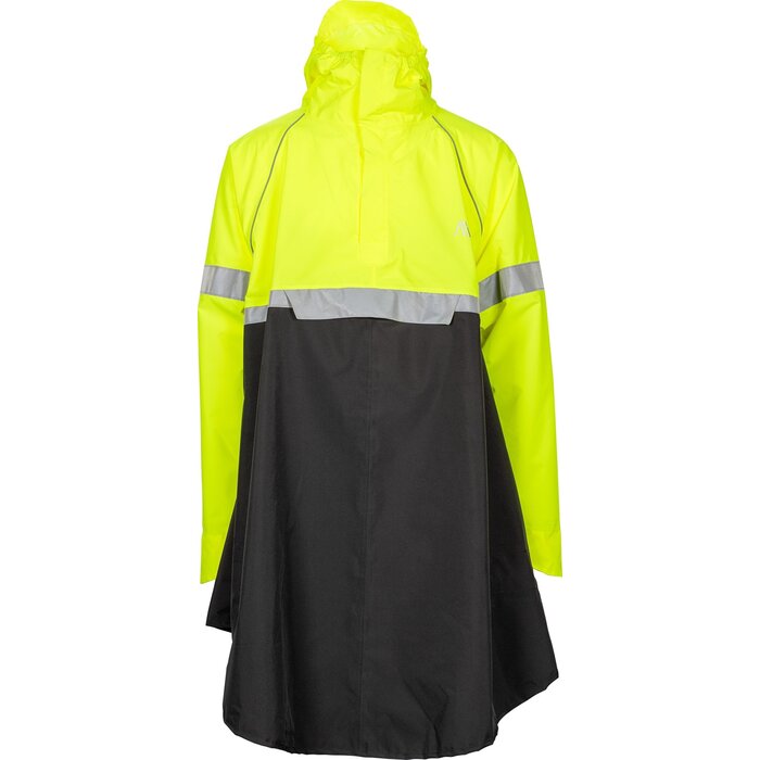 Ralka Ralka - Poncho de pluie Extra Visibilty - Cyclisme - Noir/Jaune fluo
