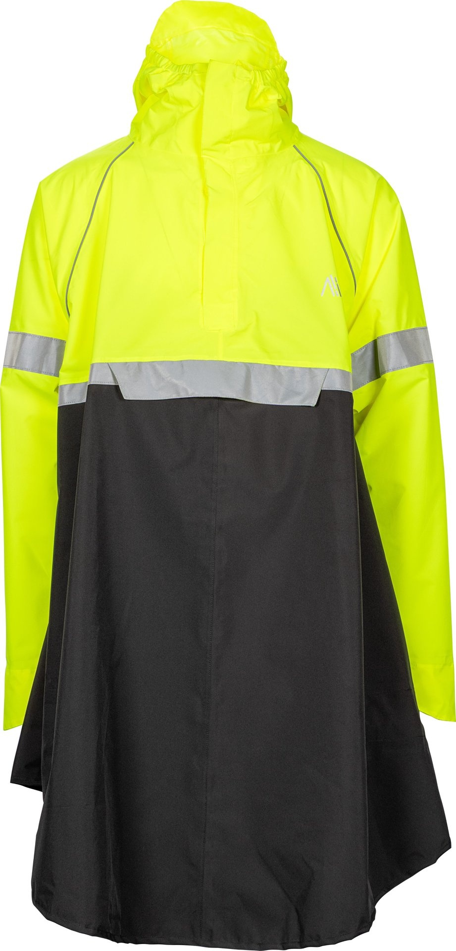 Ralka Ralka - Poncho de pluie Extra Visibilty - Cyclisme - Noir/Jaune fluo