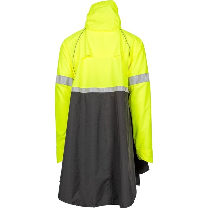 Ralka Ralka - Poncho de pluie Extra Visibilty - Cyclisme - Noir/Jaune fluo