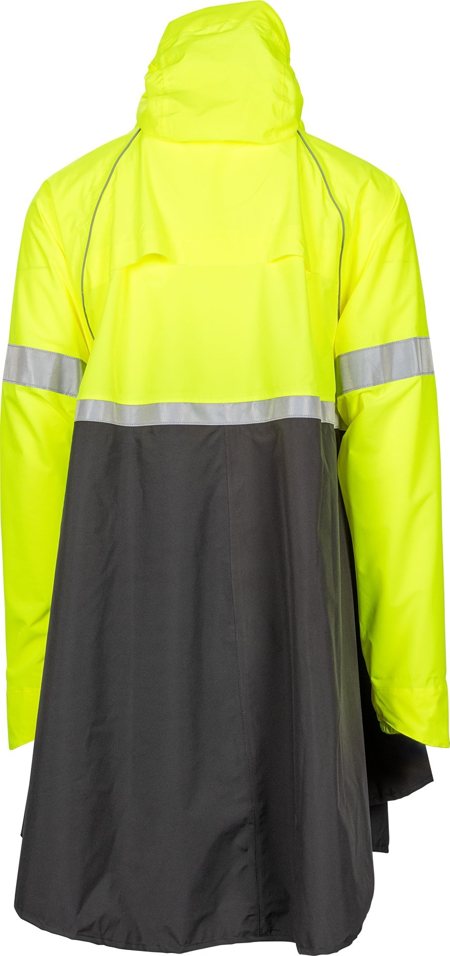 Ralka Ralka - Poncho de pluie Extra Visibilty - Cyclisme - Noir/Jaune fluo