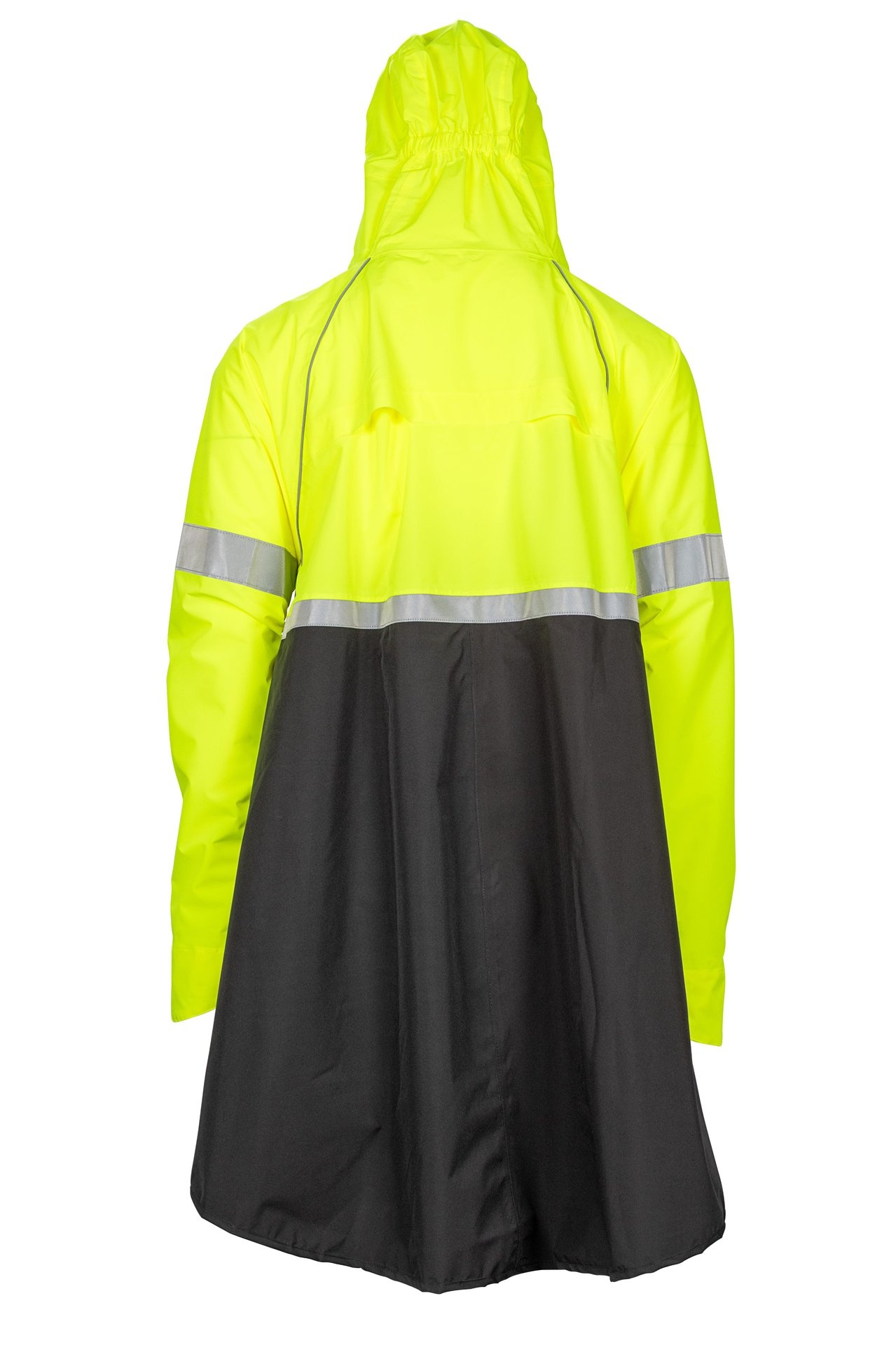 Ralka Ralka - Regenponcho Extra Visibilty - Cycling - Zwart/Fluorgeel