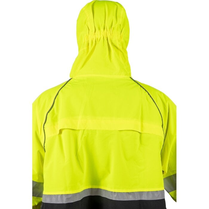 Ralka Ralka - Rain Poncho Extra Visibility - Cycling - Black/Fluorescent Yellow