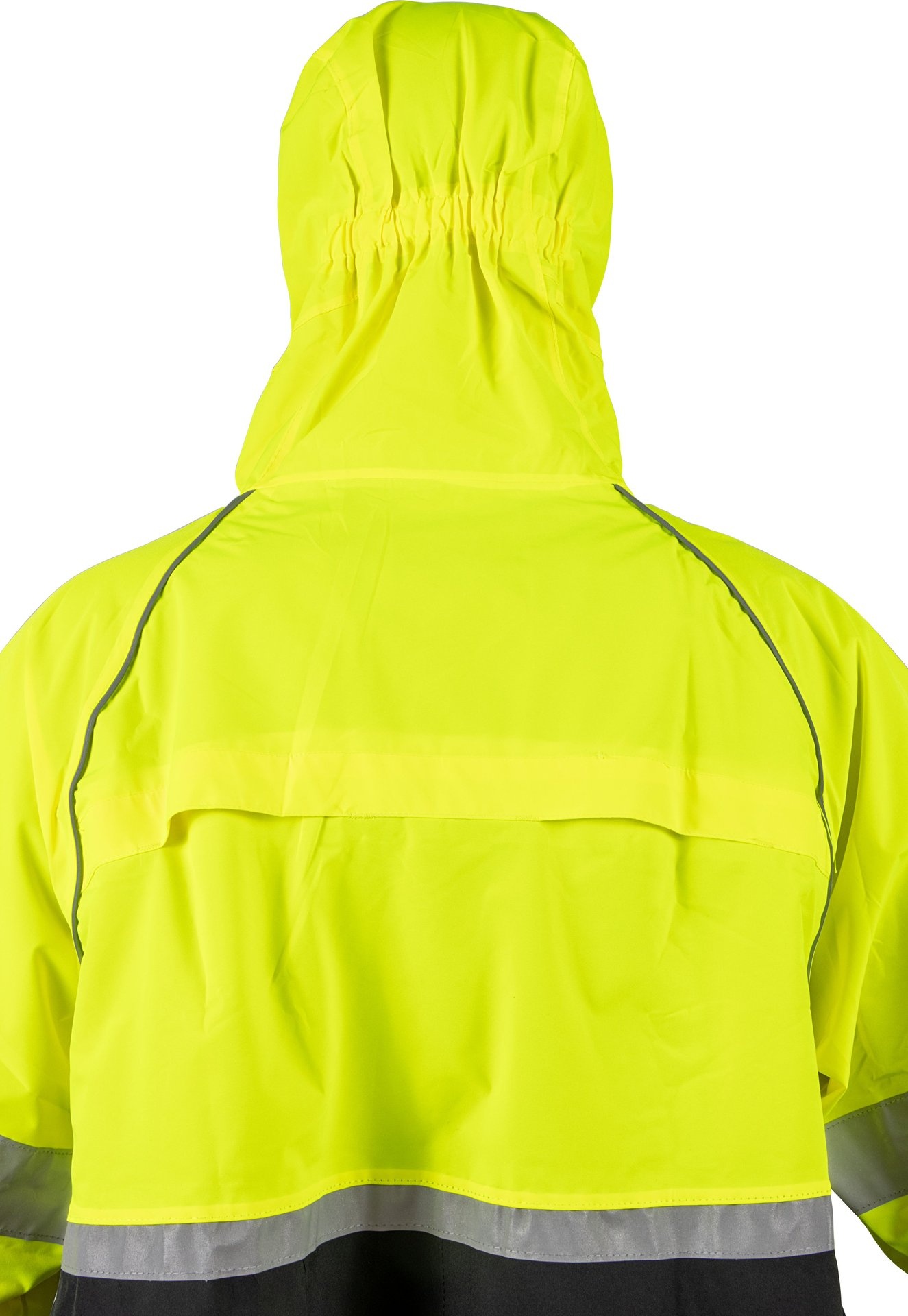 Ralka Ralka - Poncho de pluie Extra Visibilty - Cyclisme - Noir/Jaune fluo