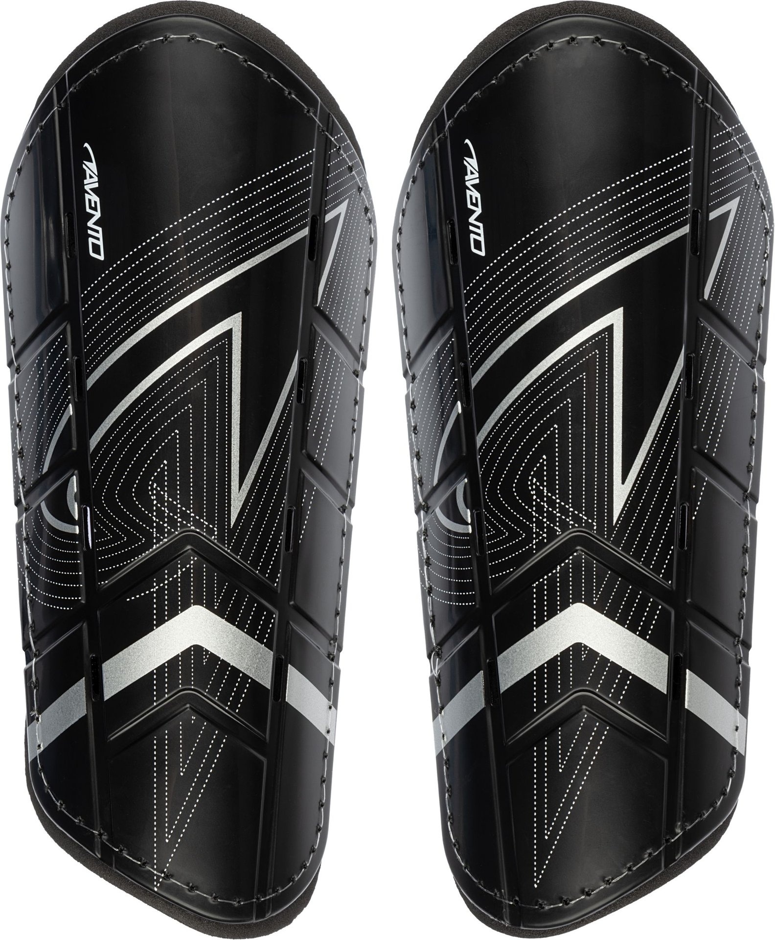 Avento® Avento - Protège-tibias - Double Strap - Noir