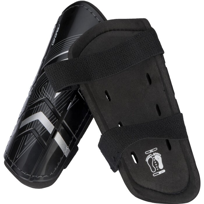 Avento® Avento - Scheenbeschermers - Double Strap - Zwart