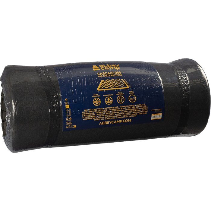 Abbey Camp® Abbey Camp - Foam Mattress - 190x60 cm - CASCAIS-060 - Black