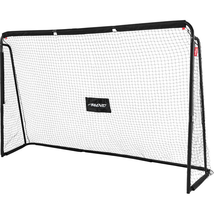 Avento® Avento - Fußballtor aus Stahl mit Zielscheibe - 300 x 200 x 91,5 cm - Schwarz
